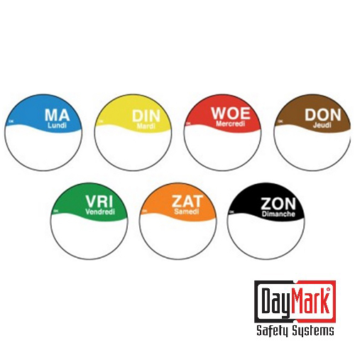 Daymark Safety Systems permanente sticker met schrijfvlak overview